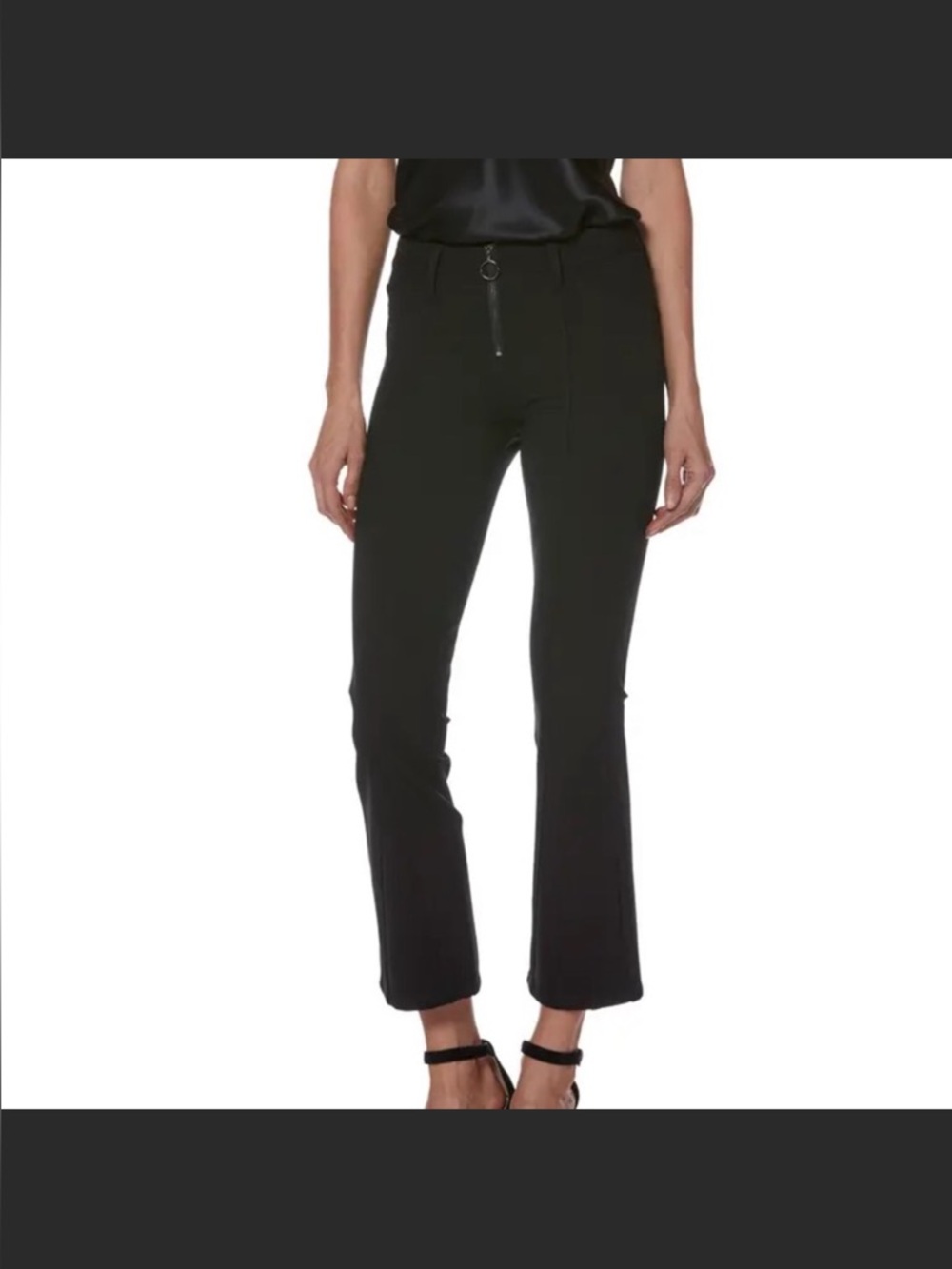 NWT Paige Colette Zip Front Crop Flare